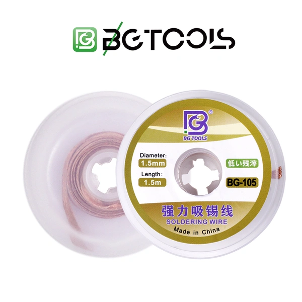 bg импортный индивидуальный фитиль для припоя