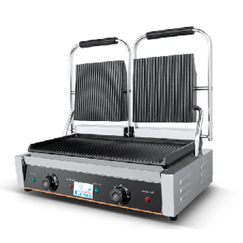 Most Popular Electric Non-stick Sandwich Panini Grill 2 Plate