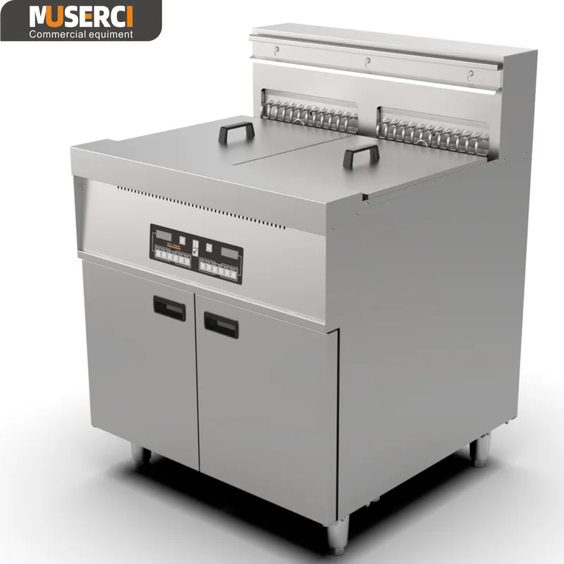 standing 28L gas fryer for commercial kitchen equipment