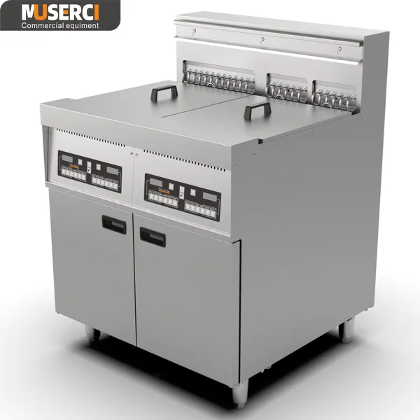 standing 28L gas fryer for commercial kitchen equipment