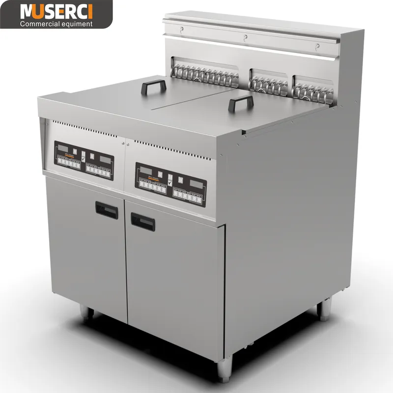standing 28L gas fryer for commercial kitchen equipment