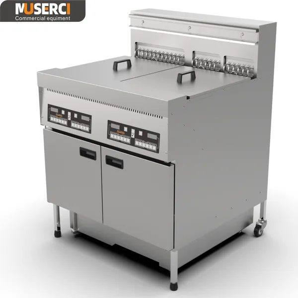 standing 28L gas fryer for commercial kitchen equipment