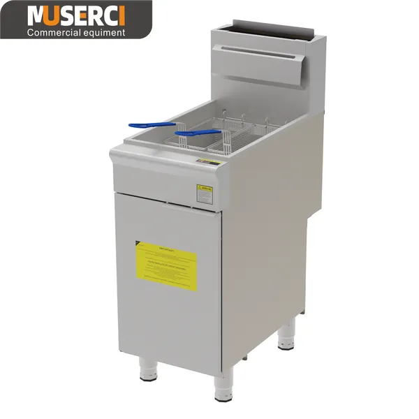 standing 28L gas fryer for commercial kitchen equipment