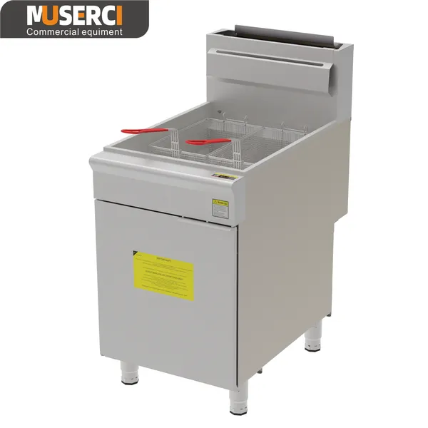 standing 28L gas fryer for commercial kitchen equipment