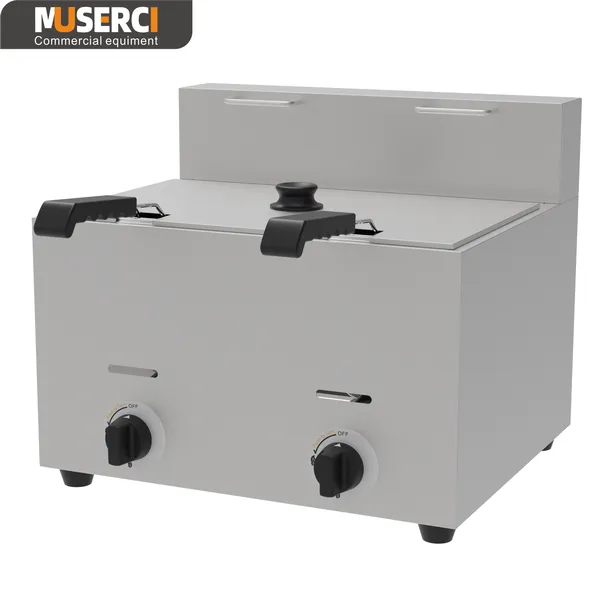 standing 28L gas fryer for commercial kitchen equipment
