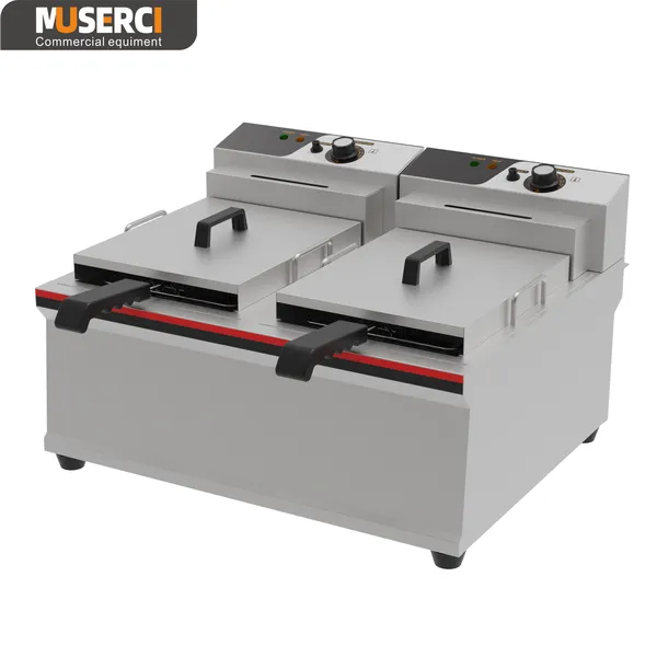 standing 28L gas fryer for commercial kitchen equipment