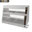 Stainless Steel Electric Hot Glass Food Warmer Display Showcase