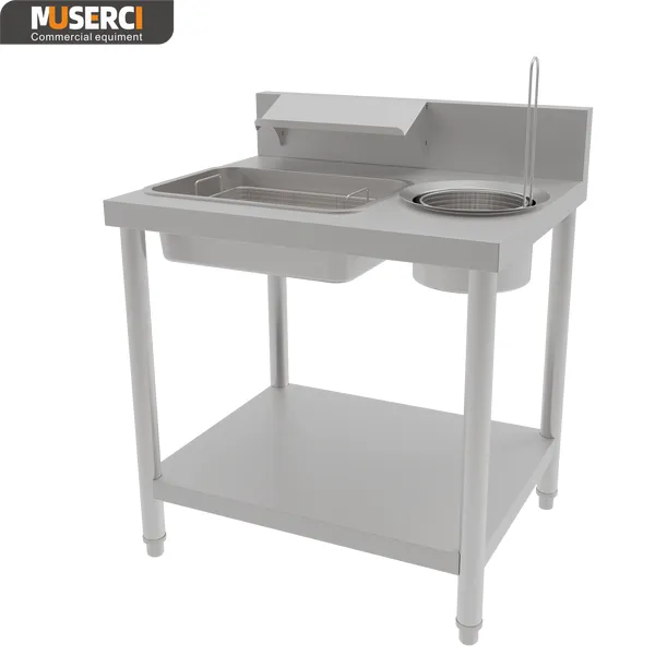 Commercial Manual Breading Table /KFC Wrapping Powder Table