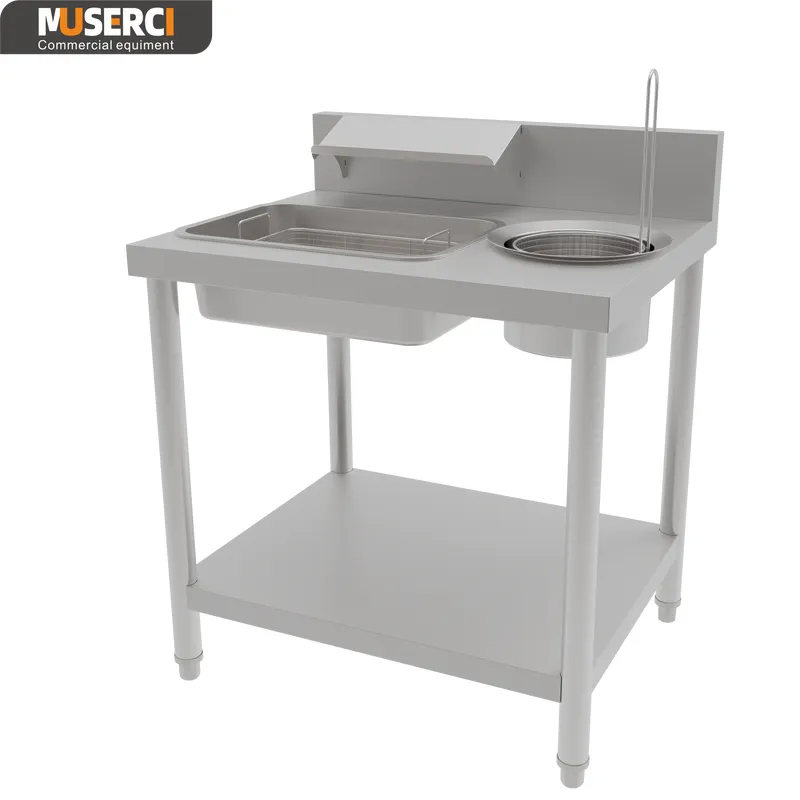Commercial Manual Breading Table /KFC Wrapping Powder Table