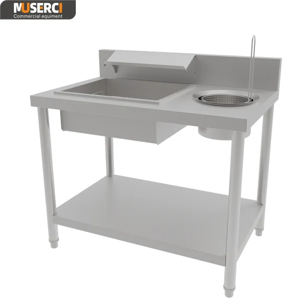 Commercial Manual Breading Table /KFC Wrapping Powder Table
