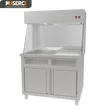 Stainless Steel Electric Chips Worker Warmer Station With Cabinet