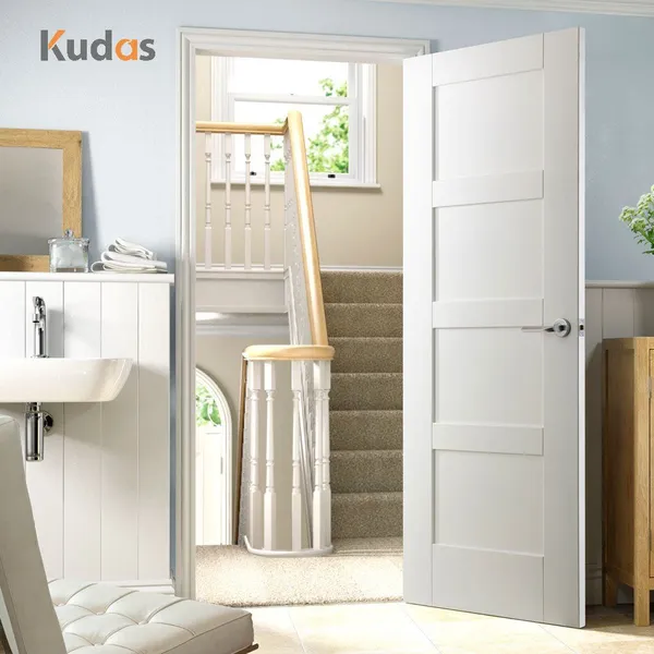 باب داخلي من الخشب الصلب مصنوع من مادة mdf الأساسية الناعمة والمركبة