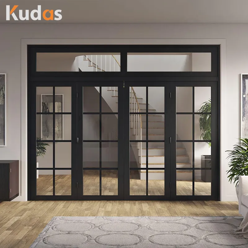 باب مدخل أمامي كبير من الألياف الزجاجية مصنوع من الخشب الصلب المحوري الحديث للفيلا