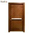 باب دخول مزدوج للمدخل الأمامي من خشب الجوز الانتقالي للمنازل