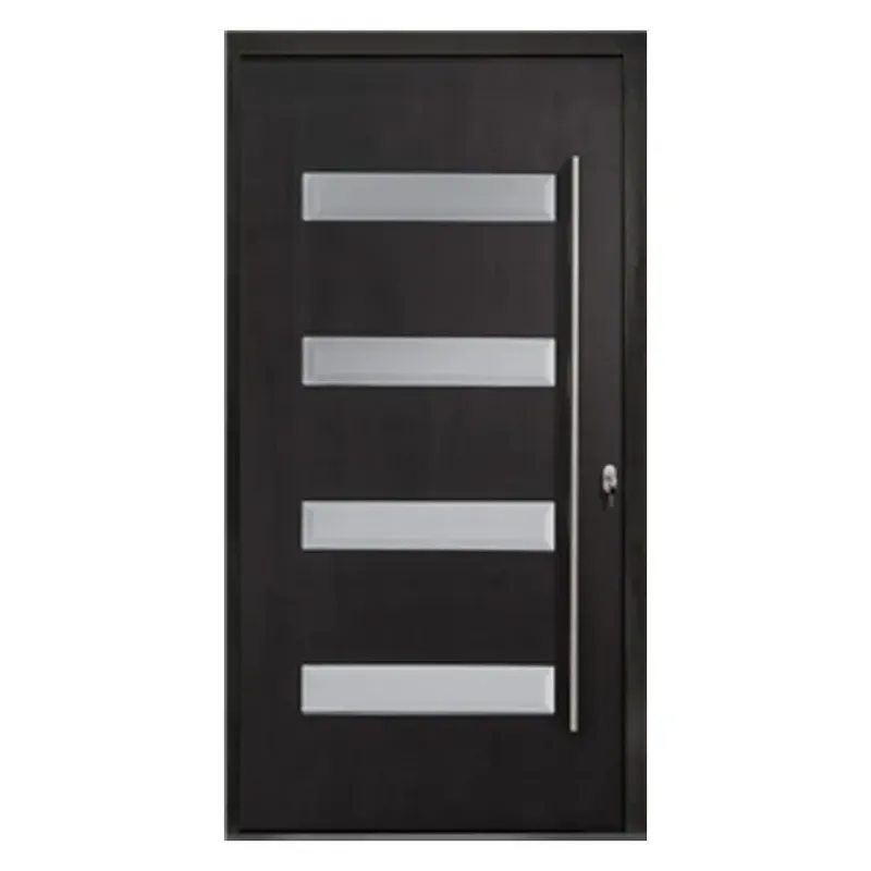 باب زجاجي من الخشب الصلب المحوري مع أجهزة شديدة التحمل