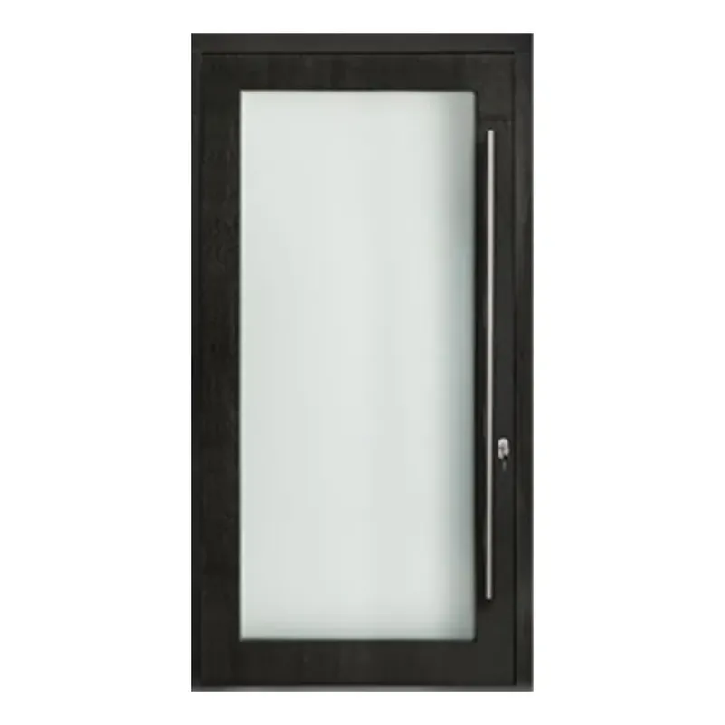 باب زجاجي ذو طبقة محورية من الخشب الصلب مع أجهزة ألمانية