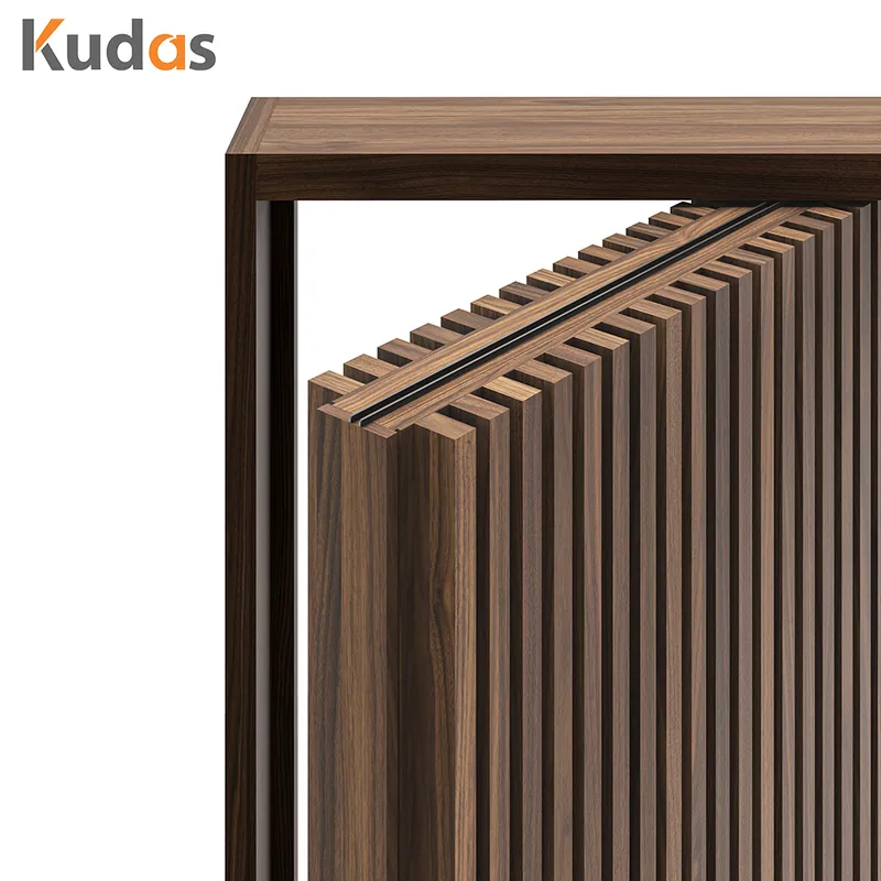 باب رئيسي محوري أمامي لمدخل خشبي للفيلا مخصص مع قفل باب ذكي