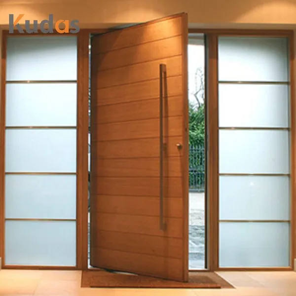 المدخل الرئيسي السكني باب خشبي خارجي أمامي محوري