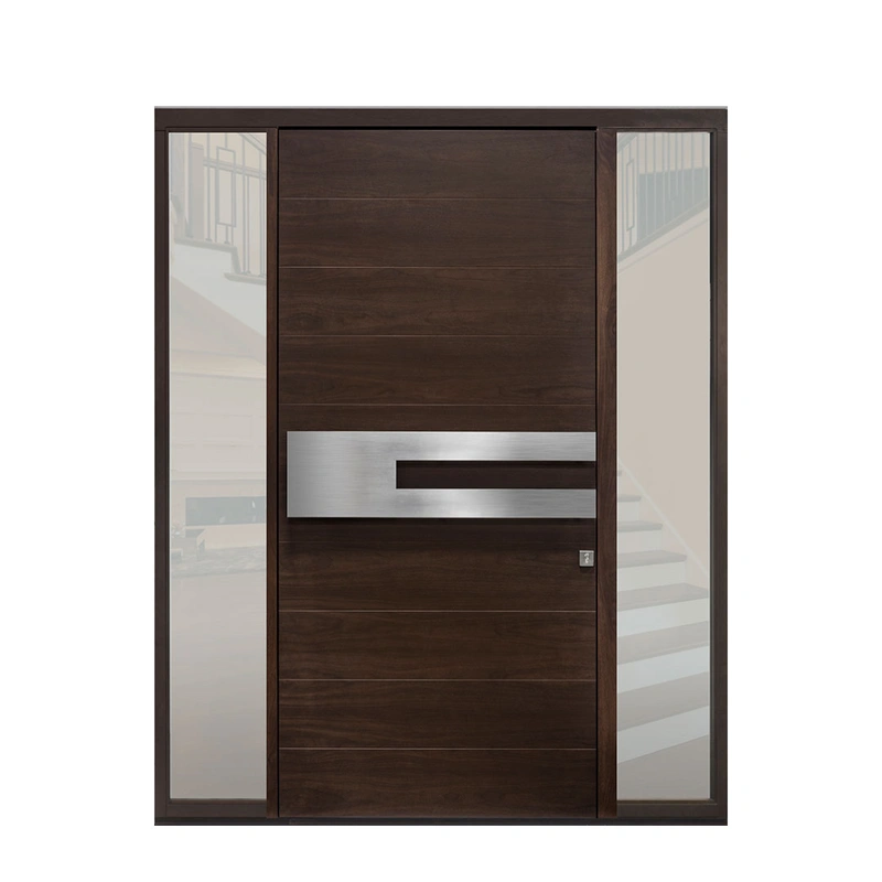 المدخل الرئيسي باب خشبي خارجي أبواب دخول أمنية أمامية خشبية