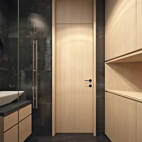 ألواح معلقة مسبقًا للمنزل، باب خشبي مقولب داخلي مجوف عالي الدقة