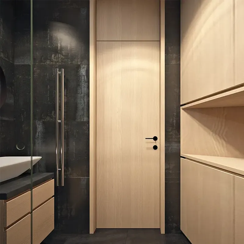 ألواح معلقة مسبقًا للمنزل، باب خشبي مقولب داخلي مجوف عالي الدقة