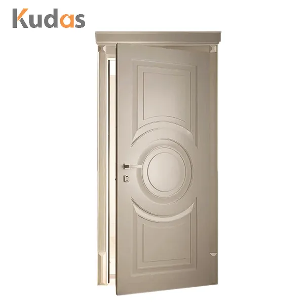 باب غرفة فيلا أمريكية فاخرة باب داخلي مصنوع من الخشب الصلب