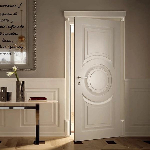 باب غرفة فيلا أمريكية فاخرة باب داخلي مصنوع من الخشب الصلب