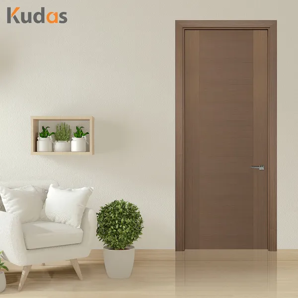 باب غرفة نوم مقاوم للماء رخيصة الثمن تصميم أبواب خشبية PVC  