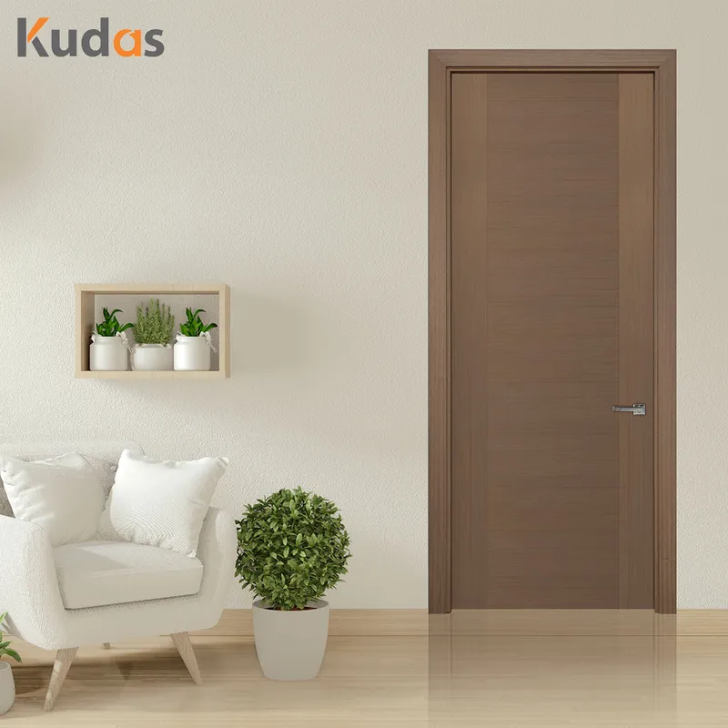 باب غرفة نوم مقاوم للماء رخيصة الثمن تصميم أبواب خشبية PVC  