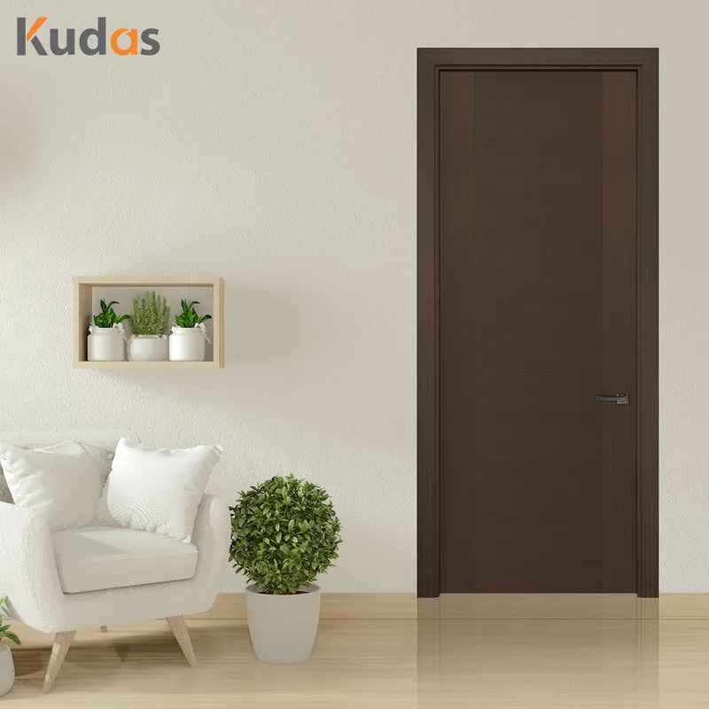 باب غرفة نوم مقاوم للماء رخيصة الثمن تصميم أبواب خشبية PVC  