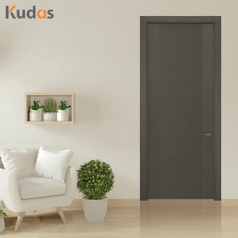 باب غرفة نوم مقاوم للماء رخيصة الثمن تصميم أبواب خشبية PVC  