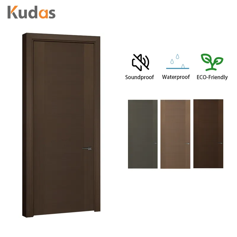 باب غرفة نوم مقاوم للماء رخيصة الثمن تصميم أبواب خشبية PVC  