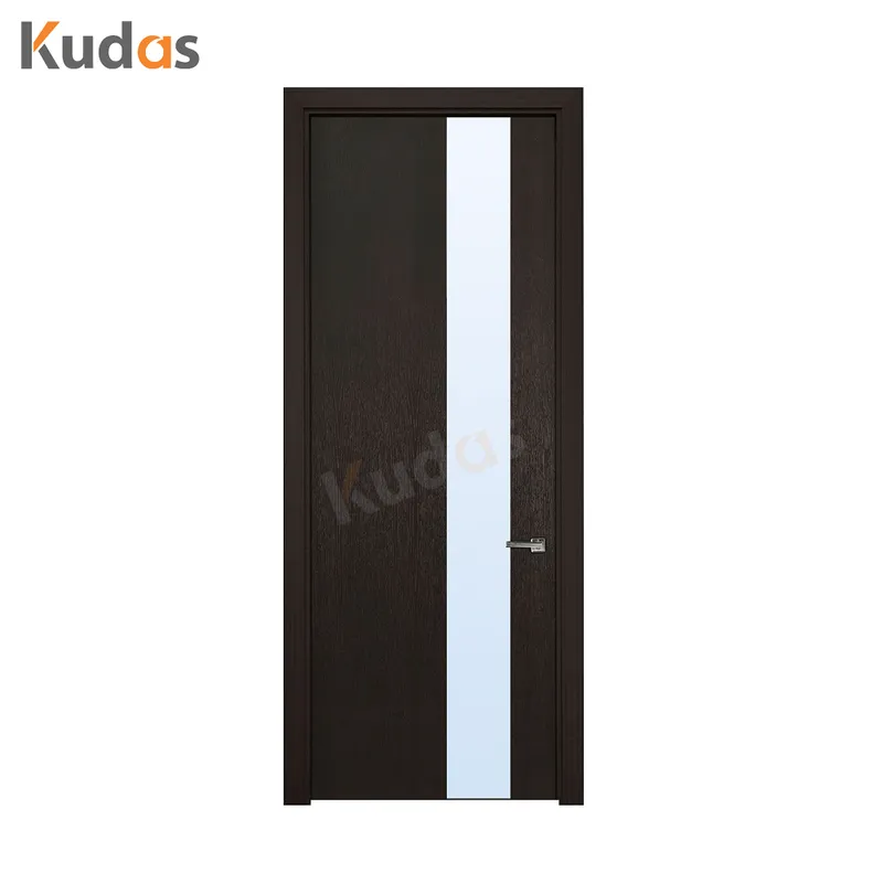 داخلي مقاوم للماء WPC خشب صلب MDF مركب مع باب PVC زجاجي