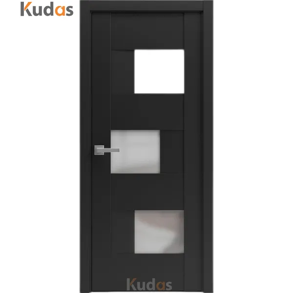 خشب البلوط بريونج، آمن حديث، باب خشبي فاخر جميل من الرماد الأبيض