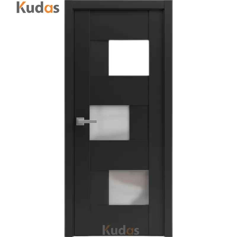 خشب البلوط بريونج، آمن حديث، باب خشبي فاخر جميل من الرماد الأبيض