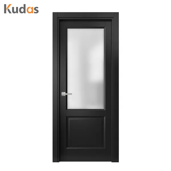 تصميم داخلي من الخشب الصلب المركب بقشرة داخلية للغرفة الحديثة من خشب الجوز الأسود وأبواب أخرى