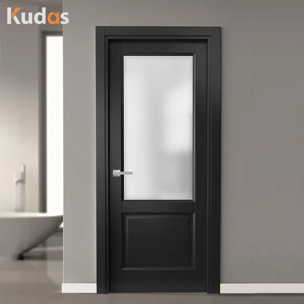 تصميم داخلي من الخشب الصلب المركب بقشرة داخلية للغرفة الحديثة من خشب الجوز الأسود وأبواب أخرى