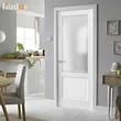 Wooden Doors Simple Design Modern Interior Wood Internal Door with Glass