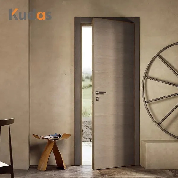 باب غرفة فيلا أمريكية فاخرة باب داخلي مصنوع من الخشب الصلب