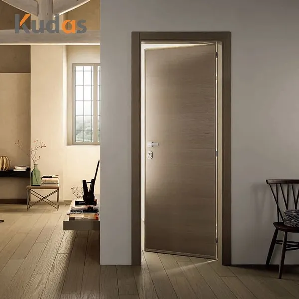 باب غرفة فيلا أمريكية فاخرة باب داخلي مصنوع من الخشب الصلب