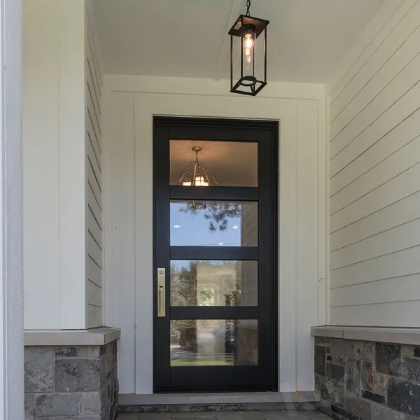 باب دخول خارجي آمن من الخشب الأمامي بألوان مخصصة