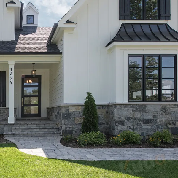 باب دخول خارجي آمن من الخشب الأمامي بألوان مخصصة