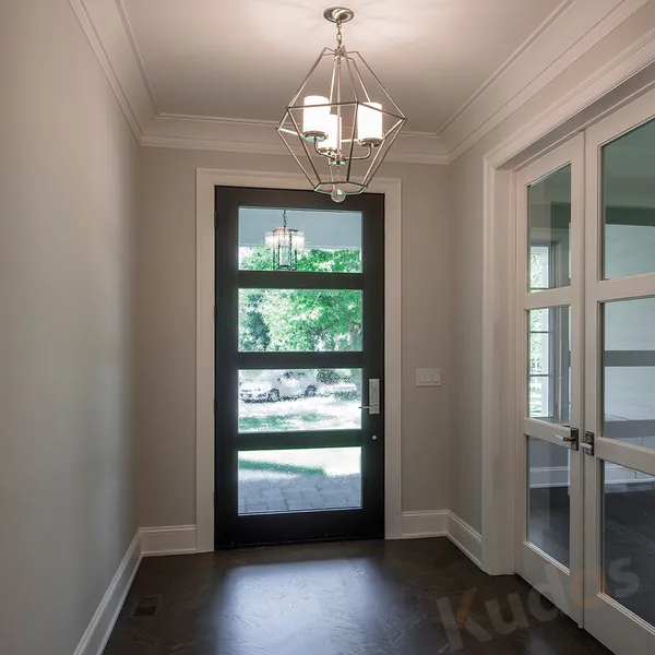 باب دخول خارجي آمن من الخشب الأمامي بألوان مخصصة