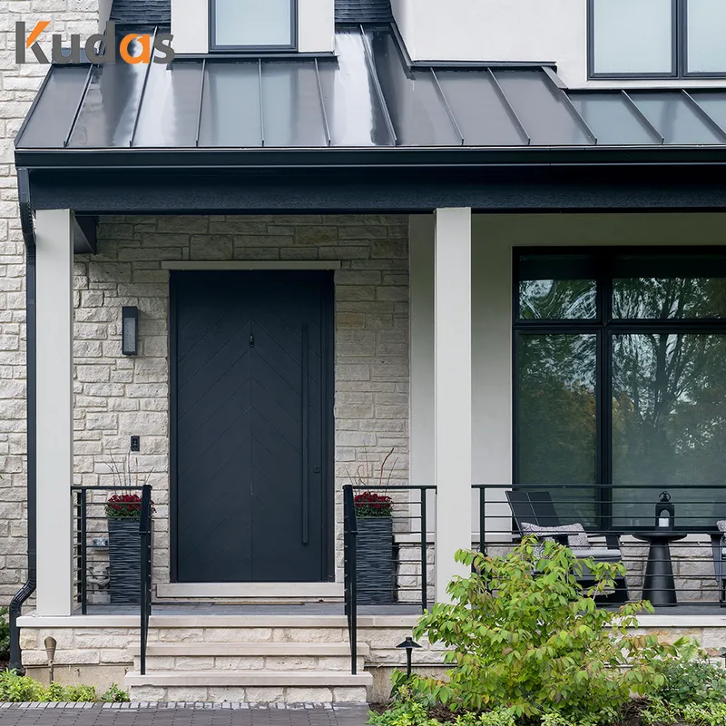 أبواب دخول أمامية من الحديد، باب خشبي من الصلب للأمان