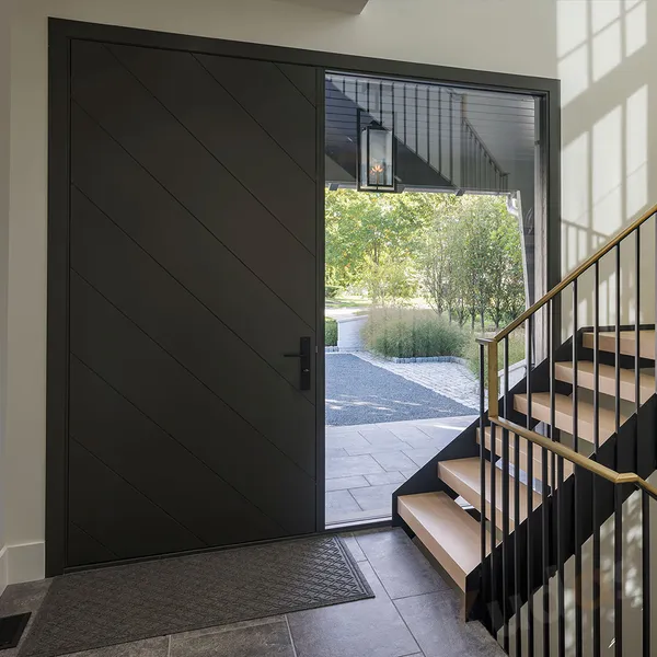 أبواب أمامية خارجية أمان مدخل خارجي باب دخول مزدوج