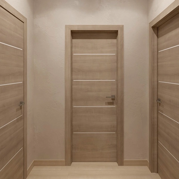 باب غرفة دخول من خشب mdf مصفح للشقة