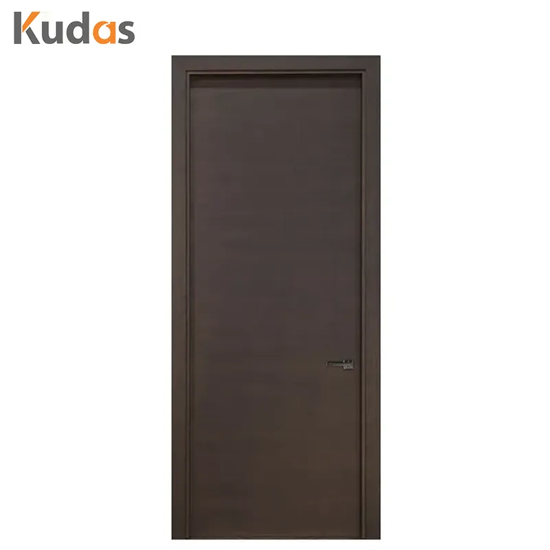 باب خشبي داخلي مركب من خشب الجوز الأسود ذو قلب صلب