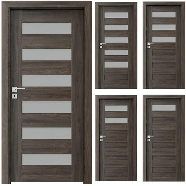 سعر المصنع مخصص للمؤسسة الداخلية باب خشبي صلب زجاجي