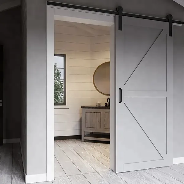 باب الحظيرة الخشبي الداخلي المقاوم للماء باب الحظيرة الخشبي المنزلق