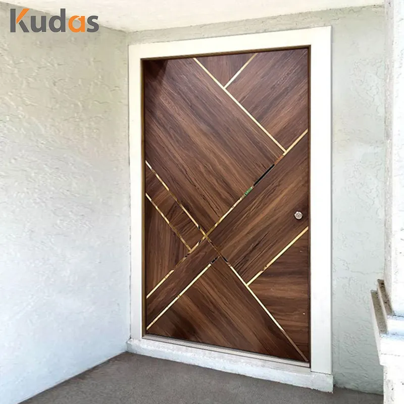 باب خشبي صلب، باب أمامي، مورد صيني، سعر المصنع، فاخر